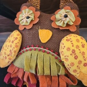 Colorful Owl Plush Decor